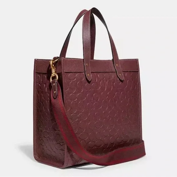 Coach Embossed Signature Field Tote - Large - Picture 1 of 13